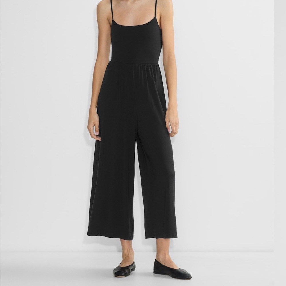 Wilfred Black Spaghetti Strap Jumpsuit